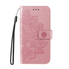 Dombornyomott  mintás notesztok Samsung Galaxy A35 telefonhoz - RÓZSAARANY