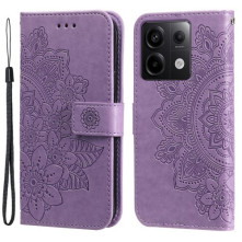 Dombornyomott  mintás notesztok Xiaomi Redmi Note 13 Pro telefonhoz - LILA