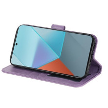 Dombornyomott  mintás notesztok Xiaomi Redmi Note 13 Pro telefonhoz - LILA