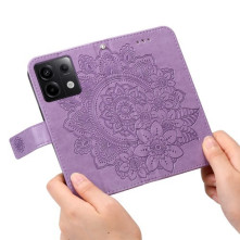 Dombornyomott  mintás notesztok Xiaomi Redmi Note 13 Pro telefonhoz - LILA