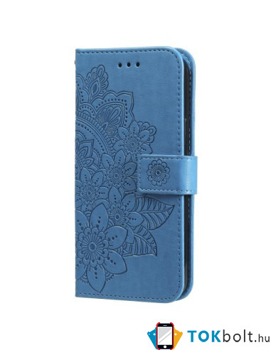 Dombornyomott  mintás notesztok Xiaomi Redmi Note 13 Pro telefonhoz - KÉK