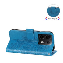 Dombornyomott  mintás notesztok Xiaomi Redmi Note 13 Pro telefonhoz - KÉK