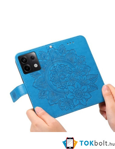 Dombornyomott  mintás notesztok Xiaomi Redmi Note 13 Pro telefonhoz - KÉK