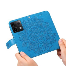 Dombornyomott  mintás notesztok Xiaomi Redmi Note 13 Pro telefonhoz - KÉK