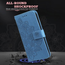 Dombornyomott  mintás notesztok Xiaomi Redmi Note 13 Pro telefonhoz - KÉK