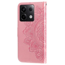 Dombornyomott  mintás notesztok Xiaomi Redmi Note 13 Pro telefonhoz - RÓZSAARANY