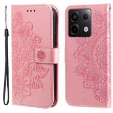 Dombornyomott  mintás notesztok Xiaomi Redmi Note 13 Pro telefonhoz - RÓZSAARANY