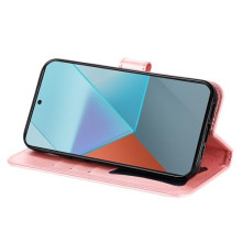 Dombornyomott  mintás notesztok Xiaomi Redmi Note 13 Pro telefonhoz - RÓZSAARANY