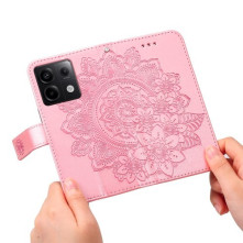 Dombornyomott  mintás notesztok Xiaomi Redmi Note 13 Pro telefonhoz - RÓZSAARANY