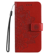 Dombornyomott  mintás notesztok Honor Magic5 Lite / Honor X9a telefonhoz - PIROS