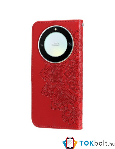 Dombornyomott  mintás notesztok Honor Magic5 Lite / Honor X9a telefonhoz - PIROS