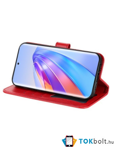 Dombornyomott  mintás notesztok Honor Magic5 Lite / Honor X9a telefonhoz - PIROS