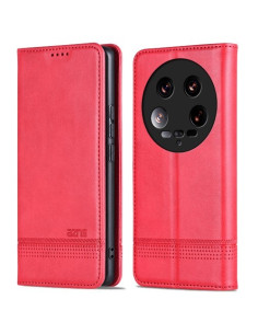 Oldalra nyíló tok Xiaomi 14 Ultra telefonhoz - PIROS
