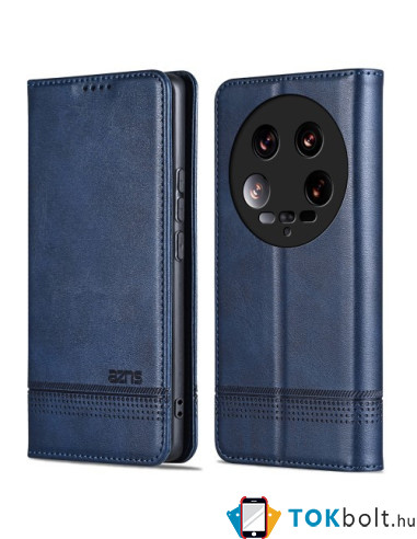 Oldalra nyíló tok Xiaomi 14 Ultra telefonhoz - KÉK