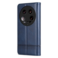 Oldalra nyíló tok Xiaomi 14 Ultra telefonhoz - KÉK