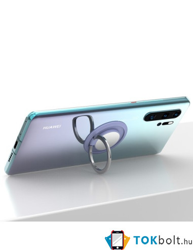 Univerzális mágneses 360 fokban forgatható mobiltelefon tartó, ujjgyűrűs, autóstartóhoz - RÓZSAARANY
