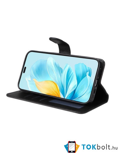 Oldalra nyíló tok Honor 200 Lite telefonhoz - FEKETE