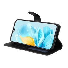 Oldalra nyíló tok Honor 200 Lite telefonhoz - FEKETE