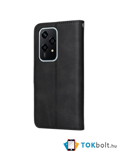 Oldalra nyíló tok Honor 200 Lite telefonhoz - FEKETE
