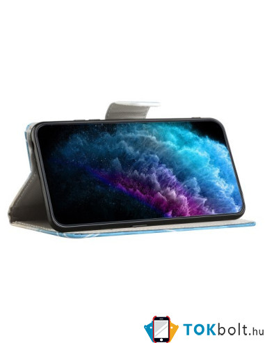 Oldalra nyíló mintás telefontok Honor 200 Lite telefonhoz - ŐRÜLT MEDVE