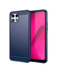 T-Mobile REVVL 7 karbon mintás tok - KÉK