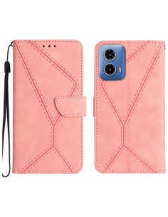 Oldalra nyíló tok Motorola Moto G34 telefonhoz - RÓZSAARANY