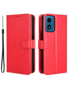 Oldalra nyíló tok Motorola Moto G04 telefonhoz - PIROS