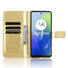 Oldalra nyíló tok Motorola Moto G04 telefonhoz - ARANY