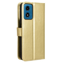 Oldalra nyíló tok Motorola Moto G04 telefonhoz - ARANY