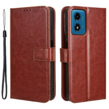 Oldalra nyíló tok Motorola Moto G04 telefonhoz - BARNA