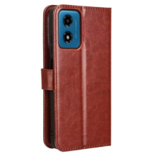 Oldalra nyíló tok Motorola Moto G04 telefonhoz - BARNA