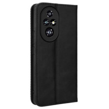 Oldalra nyíló tok Honor 200 Pro telefonhoz - FEKETE