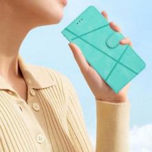 Oldalra nyíló tok Motorola Moto G13 / G23 / G53 telefonhoz - ZÖLD