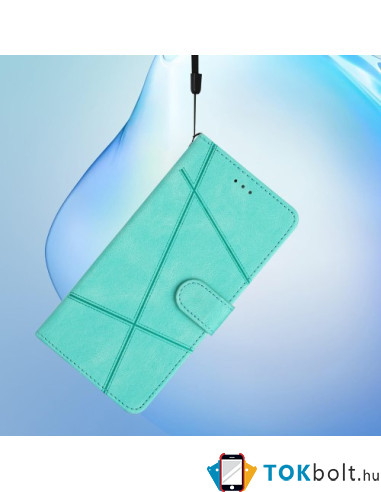 Oldalra nyíló tok Motorola Moto G13 / G23 / G53 telefonhoz - ZÖLD