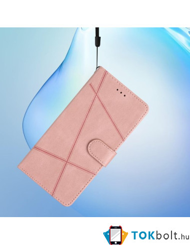 Oldalra nyíló tok Motorola Moto G13 / G23 / G53 telefonhoz - RÓZSAARANY