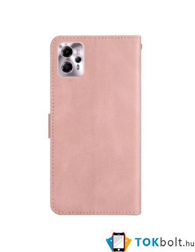 Oldalra nyíló tok Motorola Moto G13 / G23 / G53 telefonhoz - RÓZSAARANY