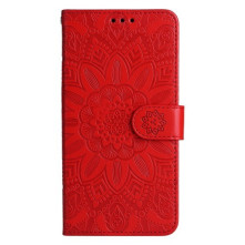 Dombornyomott  mintás notesztok Honor 90 Lite telefonhoz - PIROS