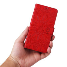 Dombornyomott  mintás notesztok Honor 90 Lite telefonhoz - PIROS