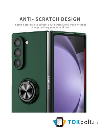 Gyűrűs telefontok Samsung Galaxy Z Fold6 készülékhez - ZÖLD