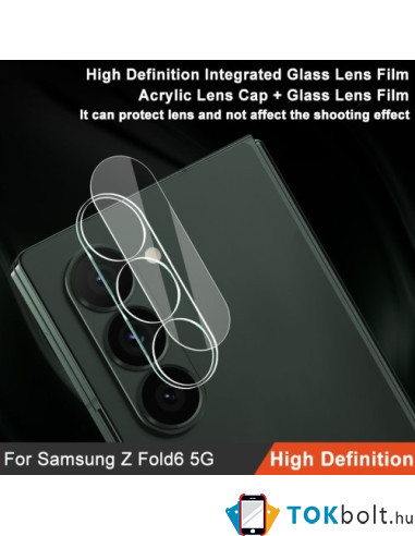 IMAK telefon kamera védő üveg Samsung Galaxy Z Fold6 típusú készülékhez - 1 db