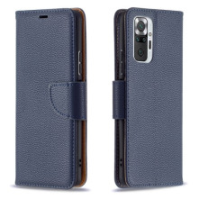 Oldalra nyíló tok Xiaomi Redmi Note 10 Pro / Redmi Note 10 Pro Max telefonhoz - KÉK