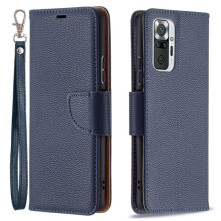 Oldalra nyíló tok Xiaomi Redmi Note 10 Pro / Redmi Note 10 Pro Max telefonhoz - KÉK