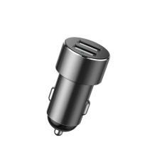 Baseus CRDYQ-01 elosztó 2x szivargyújtó aljzat 80W 2x USB-A 3.1A - FEKETE