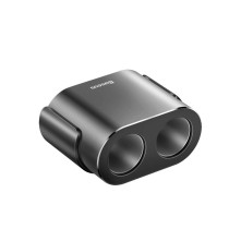 Baseus CRDYQ-01 elosztó 2x szivargyújtó aljzat 80W 2x USB-A 3.1A - FEKETE