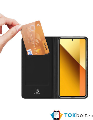 DUX DUCIS telefontok Xiaomi Redmi Note 13 5G készülékhez - FEKETE