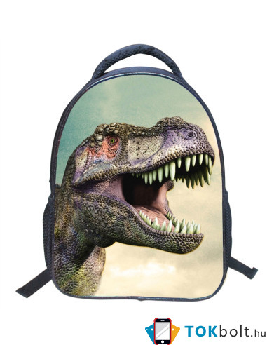 Bölcsis, ovis hátizsák cipzárral - 36 x 30 x 13 cm - DÍNÓS - TYRANNOSAURUS REX