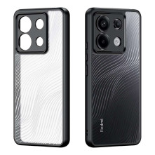 DUX DUCIS AIMO tok rugalmas TPU keret és kemény műanyag hátlappal Xiaomi Redmi Note 13 Pro 5G telefonhoz - FEKETE