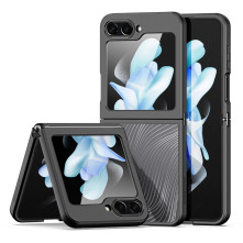 DUX DUCIS AIMO tok rugalmas TPU keret kemény hátlap Samsung Galaxy Z Flip5 telefonhoz - FEKETE