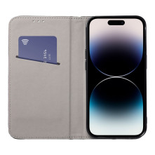 SMART MAGNETO oldalra nyíló tok Honor 200 Lite telefonhoz - FEKETE