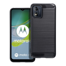Motorola Moto E13 karbon mintás tok - FEKETE